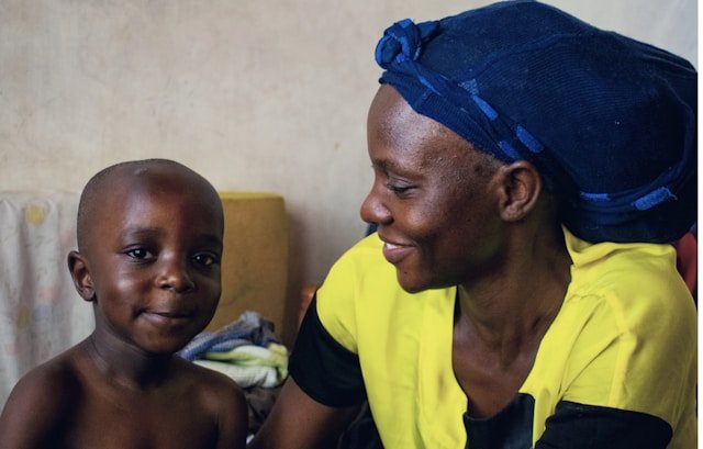 The Boy-Child Support -- stock photo