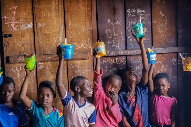 School feeding project -- stock photo 