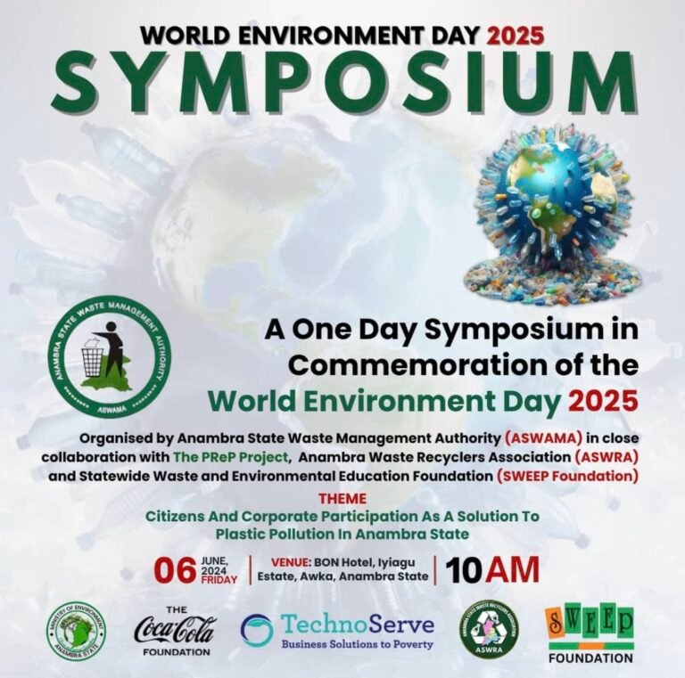 Event Flier - World Environment Day 2025. By the Anambra State Government